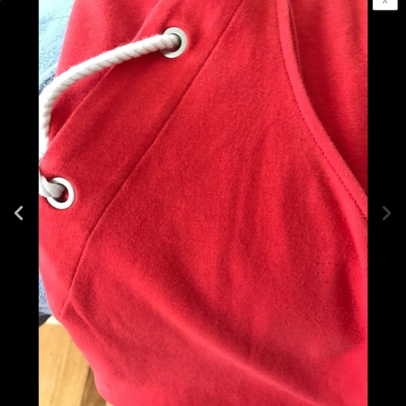 Nautica size Medium front tie dress (coral red) - Picture 5 of 5